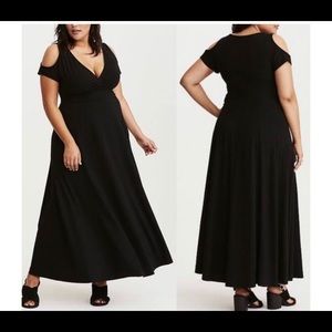 Black maxi dress